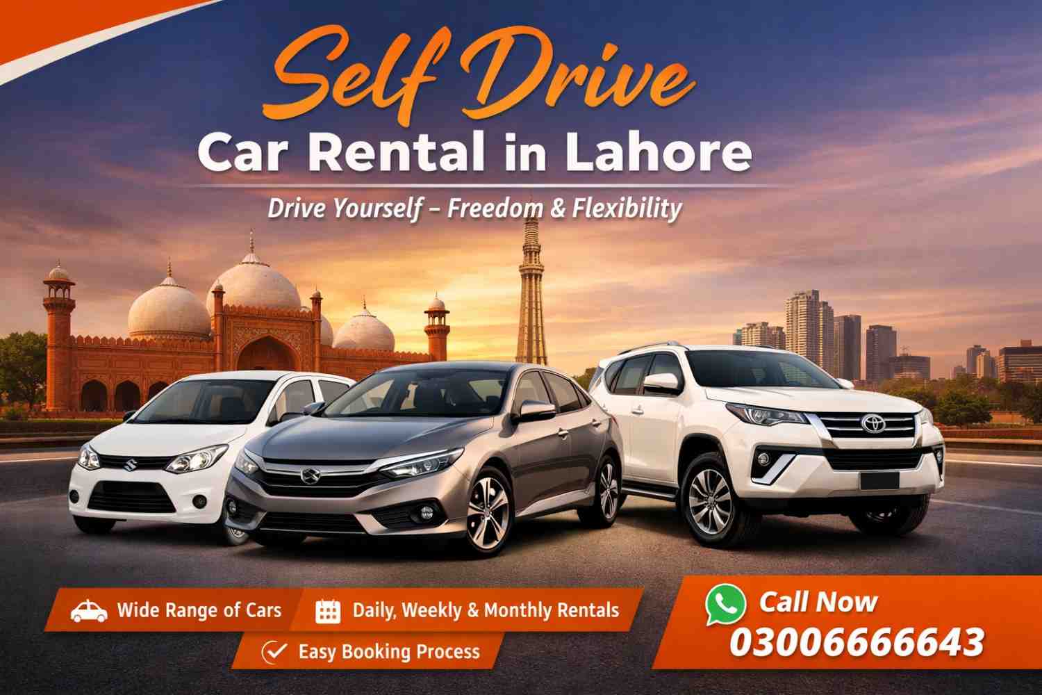 Rent a Car Lahore with driver