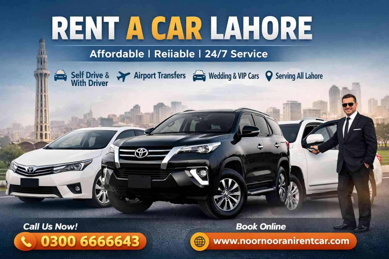 Rent a car lahore